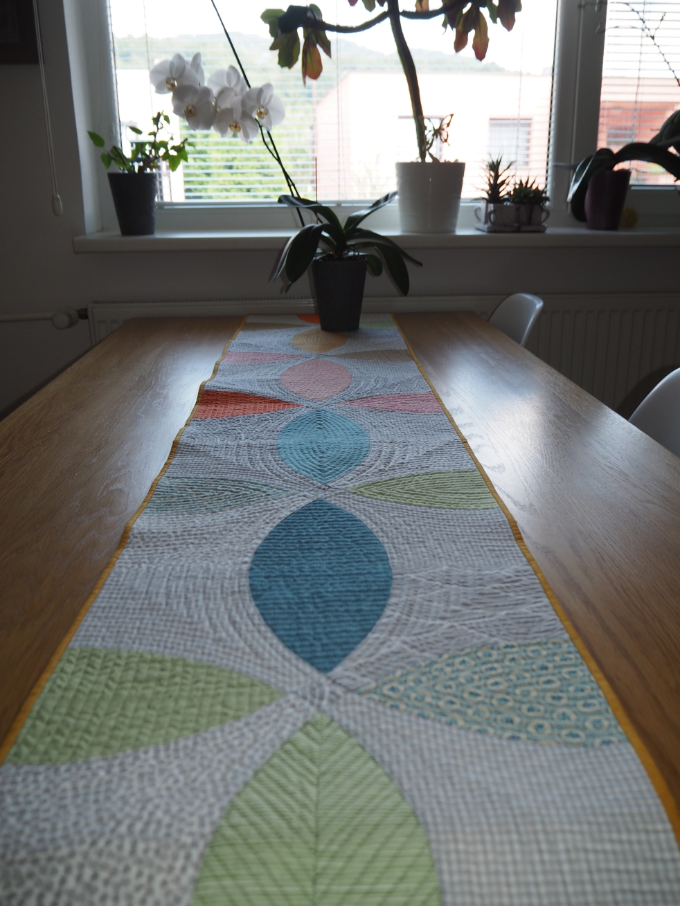Quilted patchwork table runner